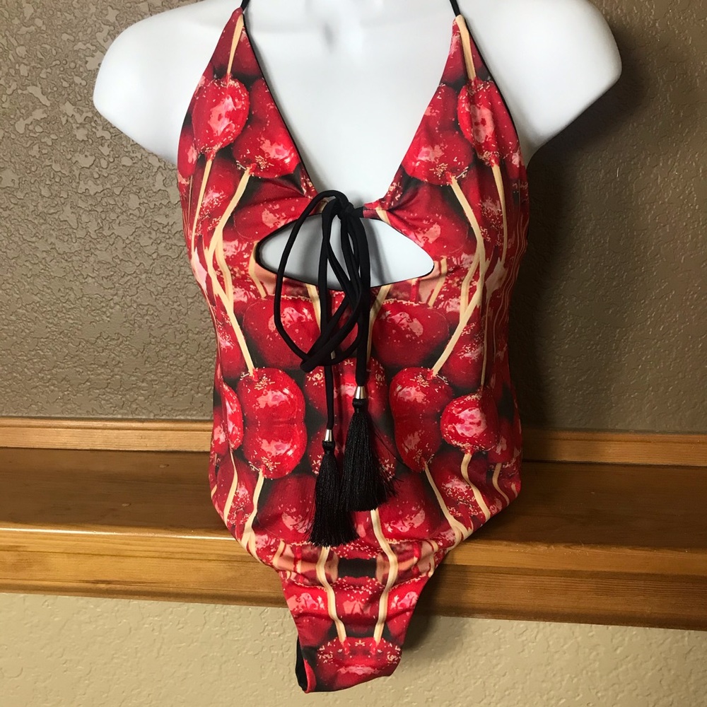 High Dive Modcloth Candy Apples swimsuit NWT Sz S